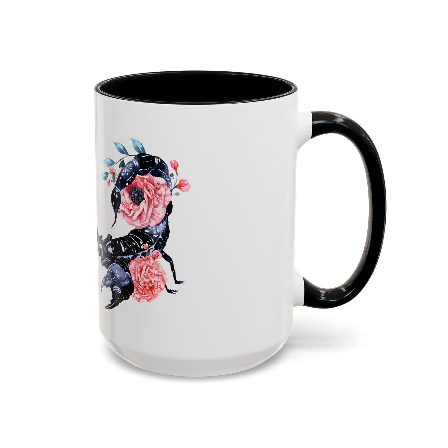 “Scorpio Bloom” Floral Accent Coffee Mug
