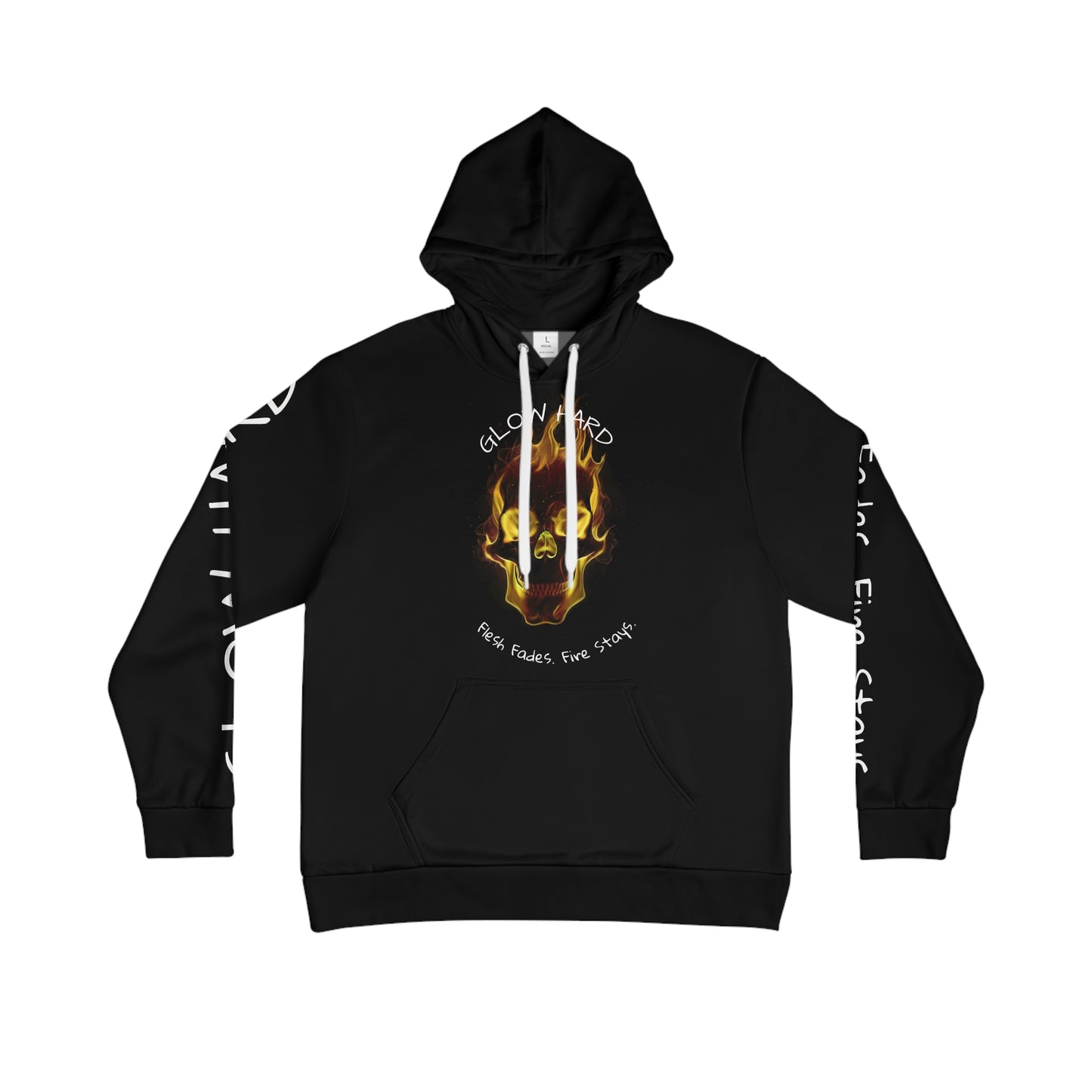 🔥 Men’s Fire Skull Hoodie – Where Heat Meets Street