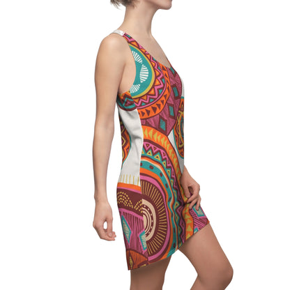 Colorful Boho Racerback Dress — Summer Festivals, Beach Days & Resort Style