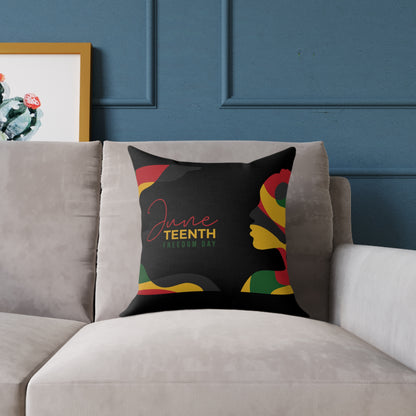 Freedom Blooms Juneteenth Pillow | Vibrant Decorative Cushion, Cultural Home Accent, Celebration Gift