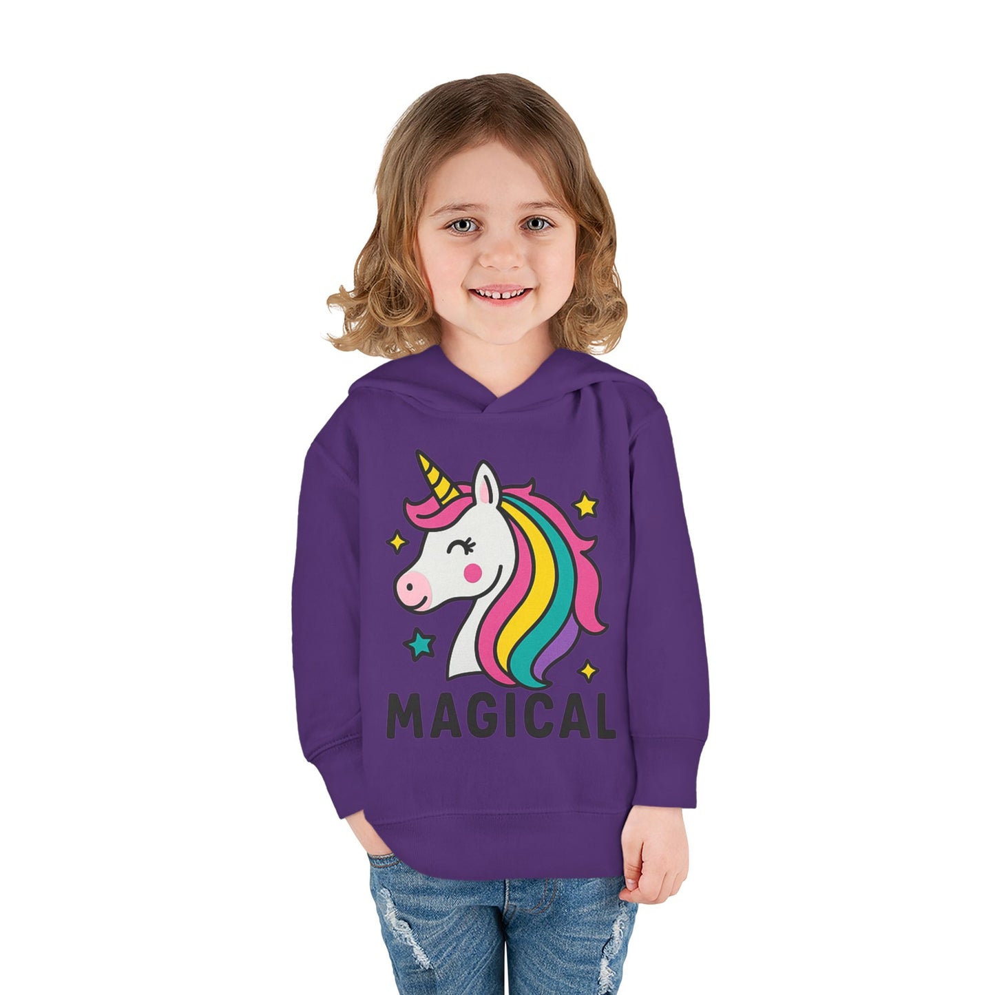 🦄 Magical Unicorn Toddler Fleece Hoodie Cozy & Cute Pullover for Toddlers | Perfect for Birthdays, School Days & Magical Moments