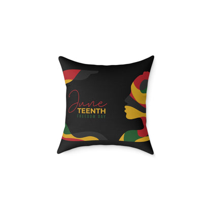 Freedom Blooms Juneteenth Pillow | Vibrant Decorative Cushion, Cultural Home Accent, Celebration Gift