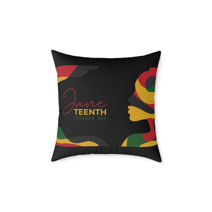 Freedom Blooms Juneteenth Pillow | Vibrant Decorative Cushion, Cultural Home Accent, Celebration Gift