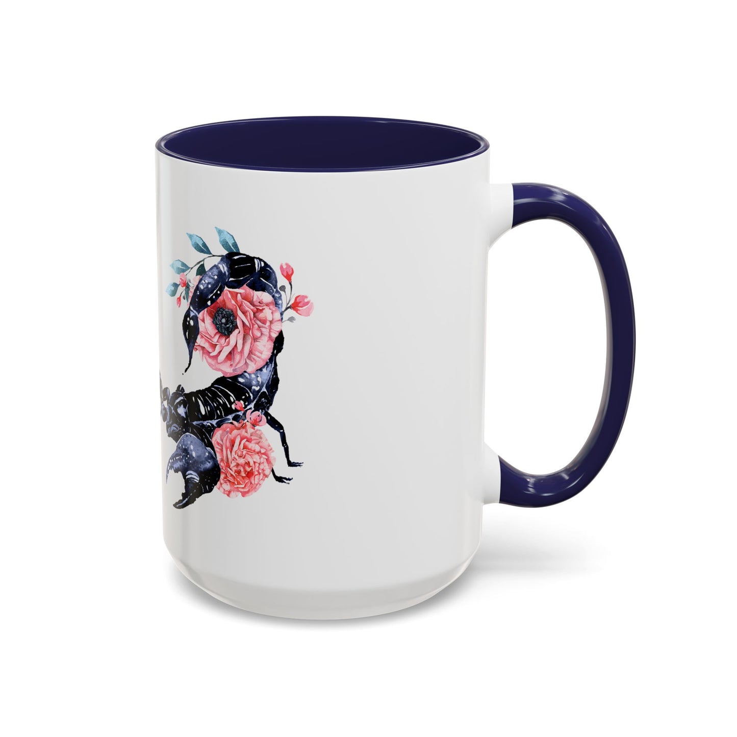 “Scorpio Bloom” Floral Accent Coffee Mug