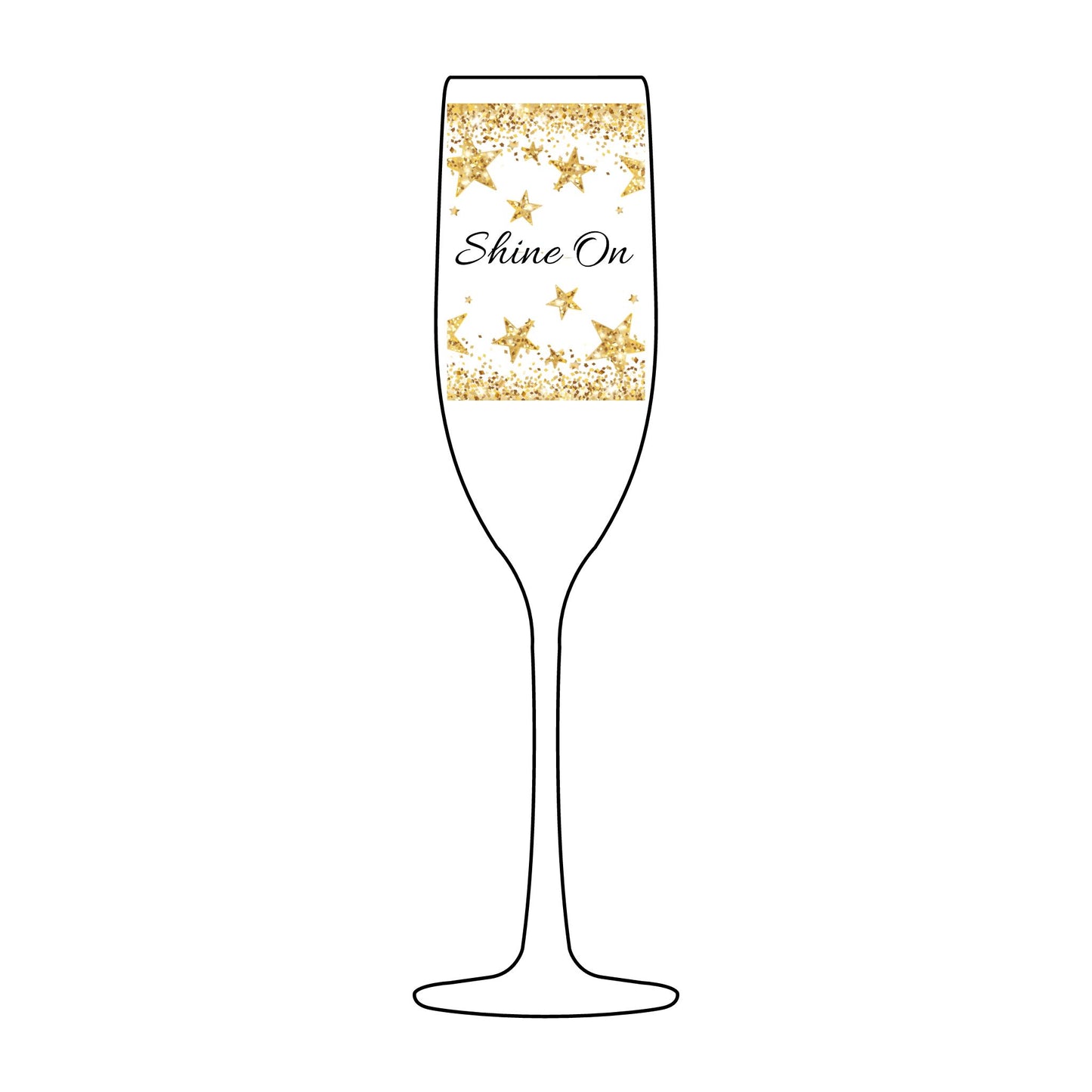 Shine On – Champagne Glass