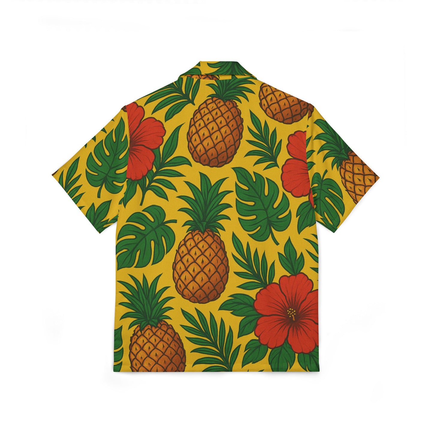 🍍 Vibrant Pineapple Hawaiian Camp Shirt — Tropical Vibes, Island Energy