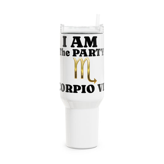 Scorpio Party Tumbler - 40oz Insulated Drinkware for Astrology Lovers