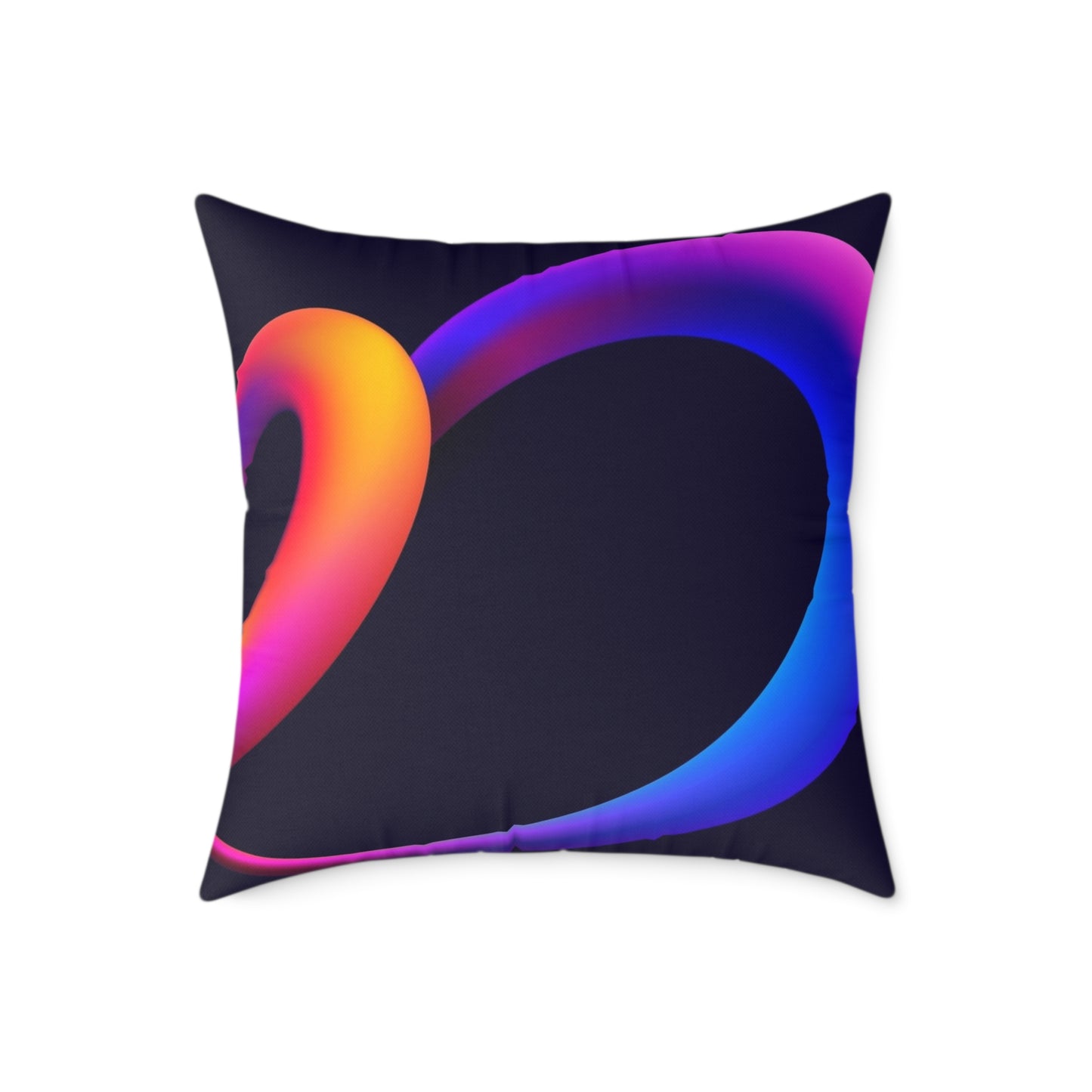 HeartMuse Modern Art Pillow | Abstract Heart Throw Cushion, Vibrant Home Accent, Valentine's Day or Anniversary Gift