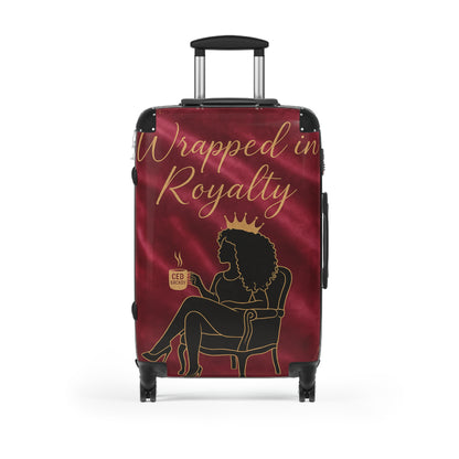 👑 Wrapped in Royalty – Luxurious Travel Suitcase
