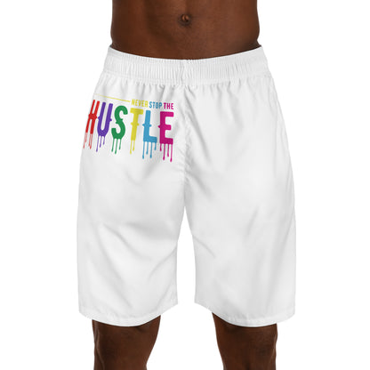 Colorful Hustle Men’s Jogger Shorts | Vibrant Summer Activewear, Gym & Casual Comfort