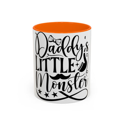 Daddy's Little Monster Coffee Mug | Funny Gift for Dads, Father’s Day Mug, Baby Shower Surprise, Family Drinkware