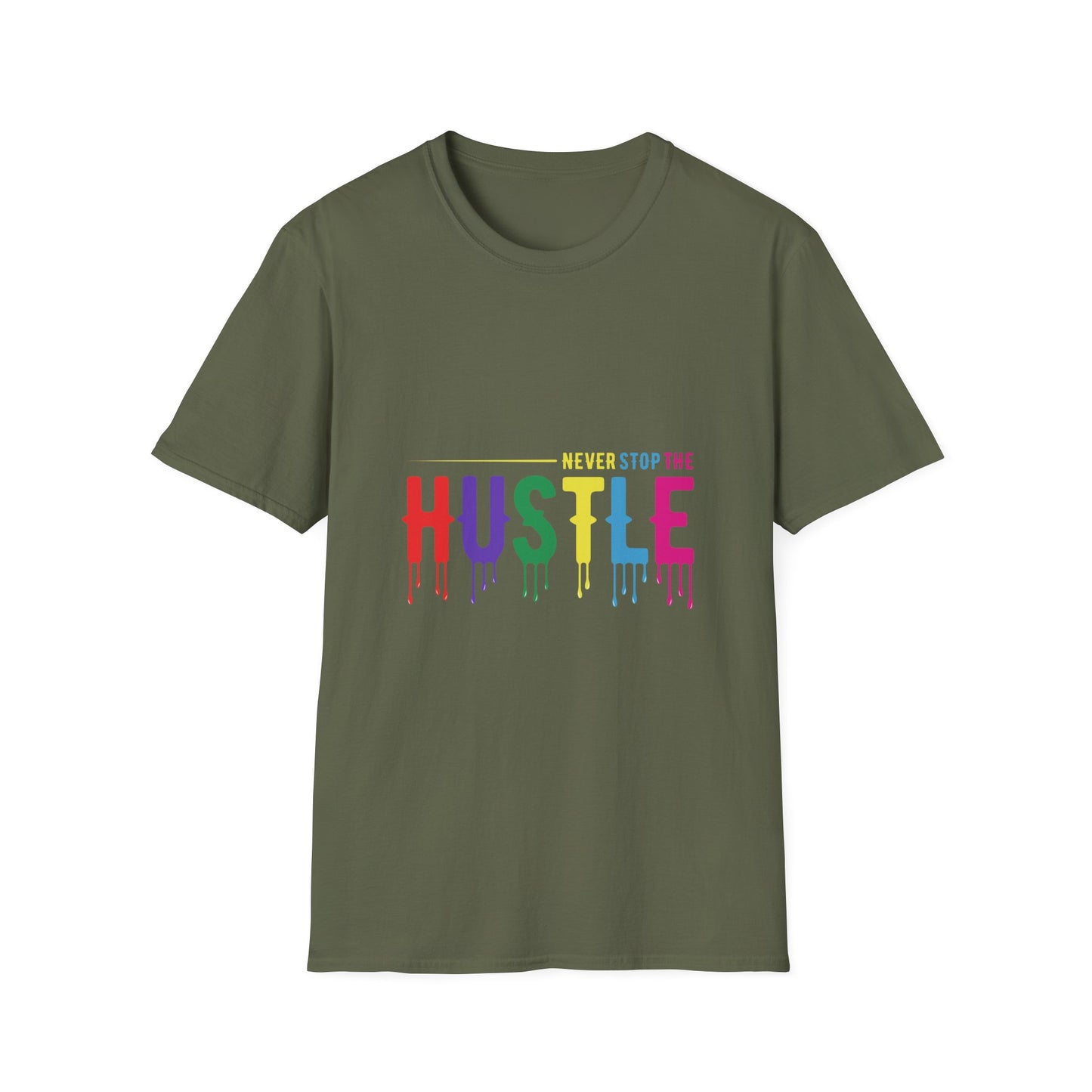 Colorful Hustle Tee – Soft T-Shirt for Entrepreneurs