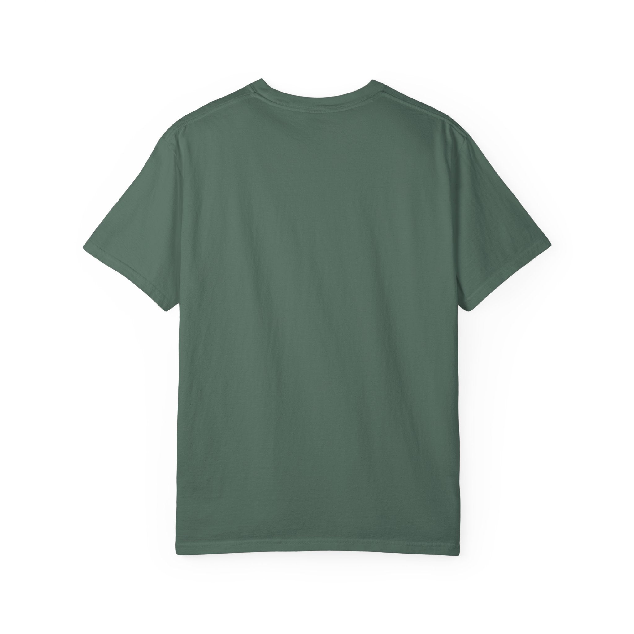 Futuristic Metal Emblem Graphic T‑Shirt