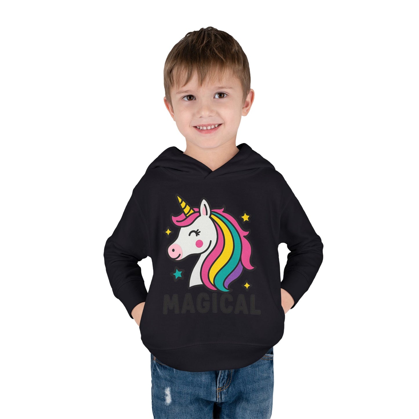 🦄 Magical Unicorn Toddler Fleece Hoodie Cozy & Cute Pullover for Toddlers | Perfect for Birthdays, School Days & Magical Moments