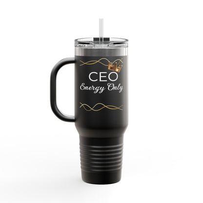Insulated Travel Mug - 'CEO Energy Only'