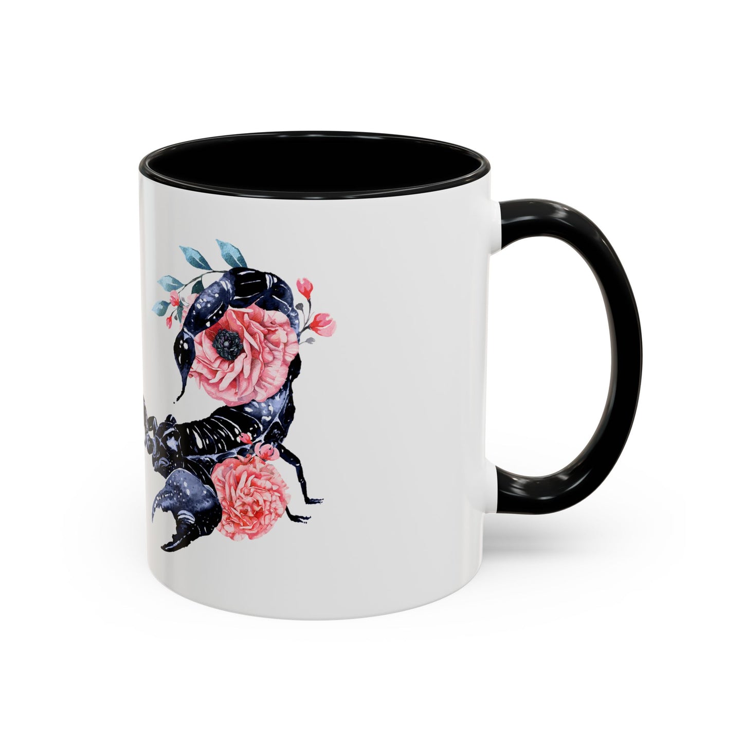 “Scorpio Bloom” Floral Accent Coffee Mug