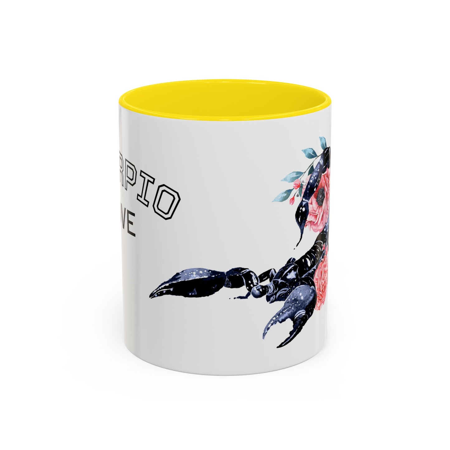 “Scorpio Bloom” Floral Accent Coffee Mug