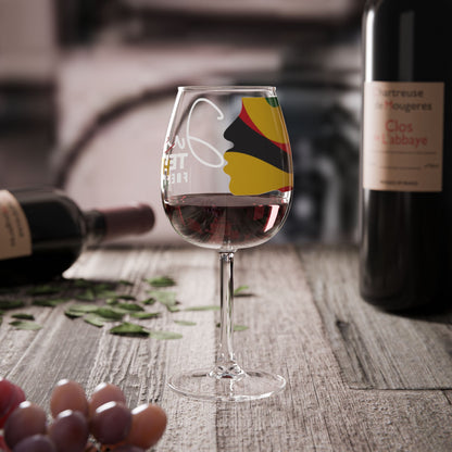 Juneteenth Celebration Wine Glass | 12oz Stemware for Freedom Day Toasts, Wine Lover’s Gift, Event Glassware