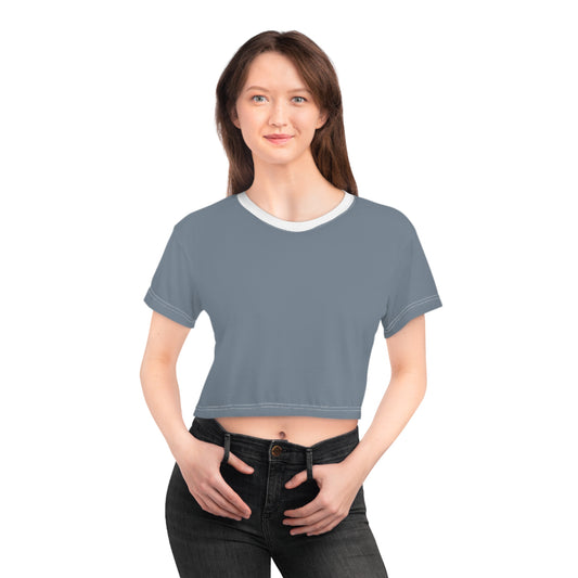 Classic Gray Crop Tee – Effortless Comfort, Everyday Versatility, Timeless Style