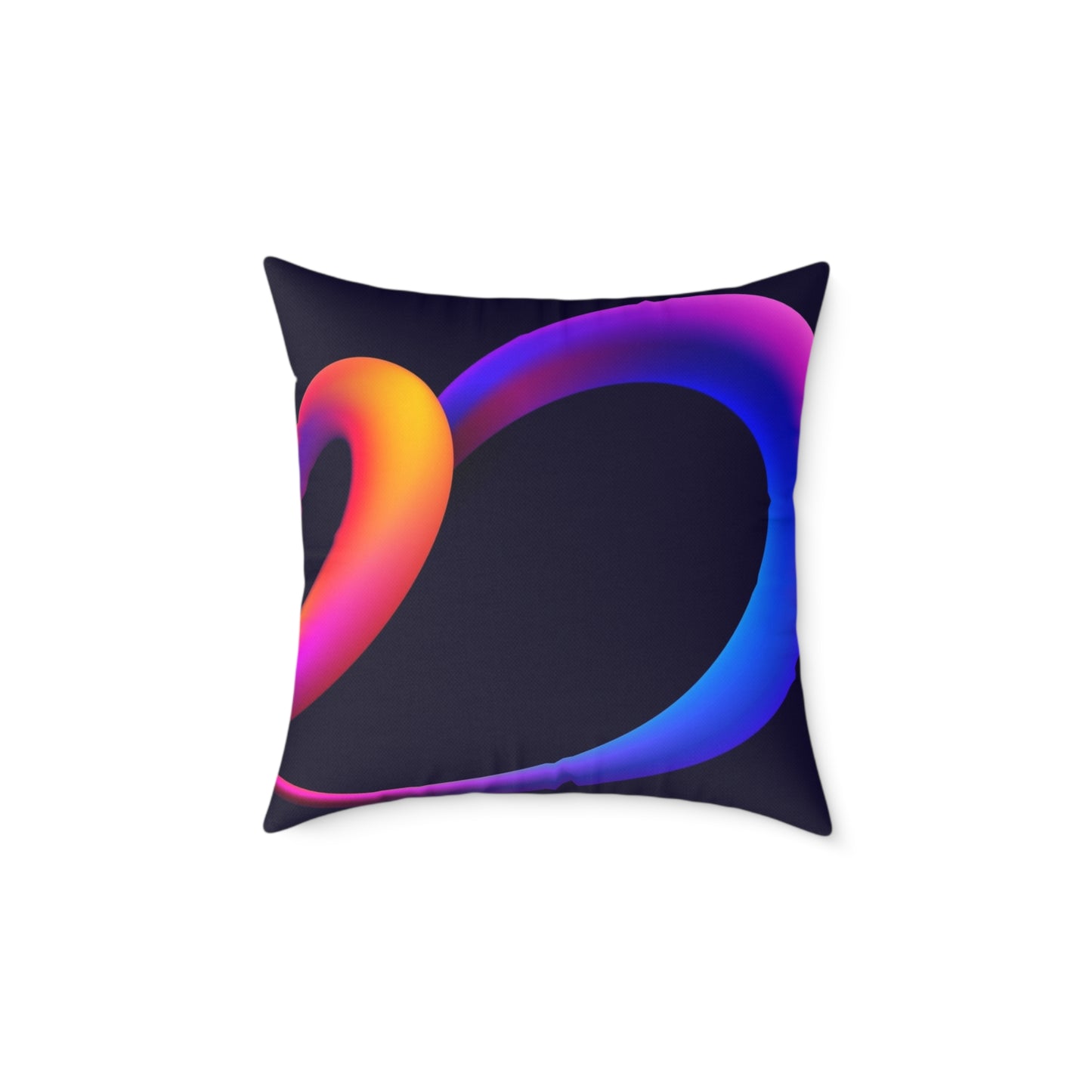 HeartMuse Modern Art Pillow | Abstract Heart Throw Cushion, Vibrant Home Accent, Valentine's Day or Anniversary Gift