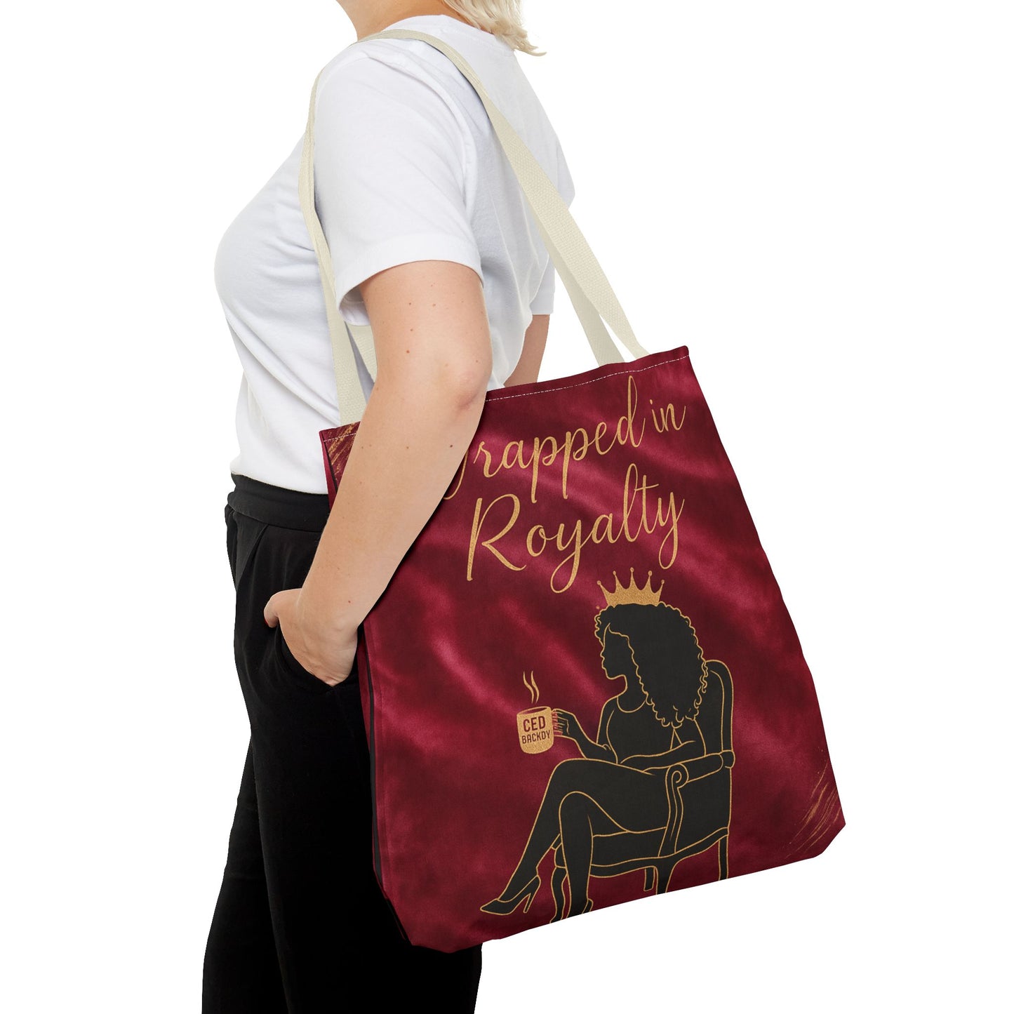 “Wrapped in Royalty” Luxe Tote – Chic & Charmed Collection™