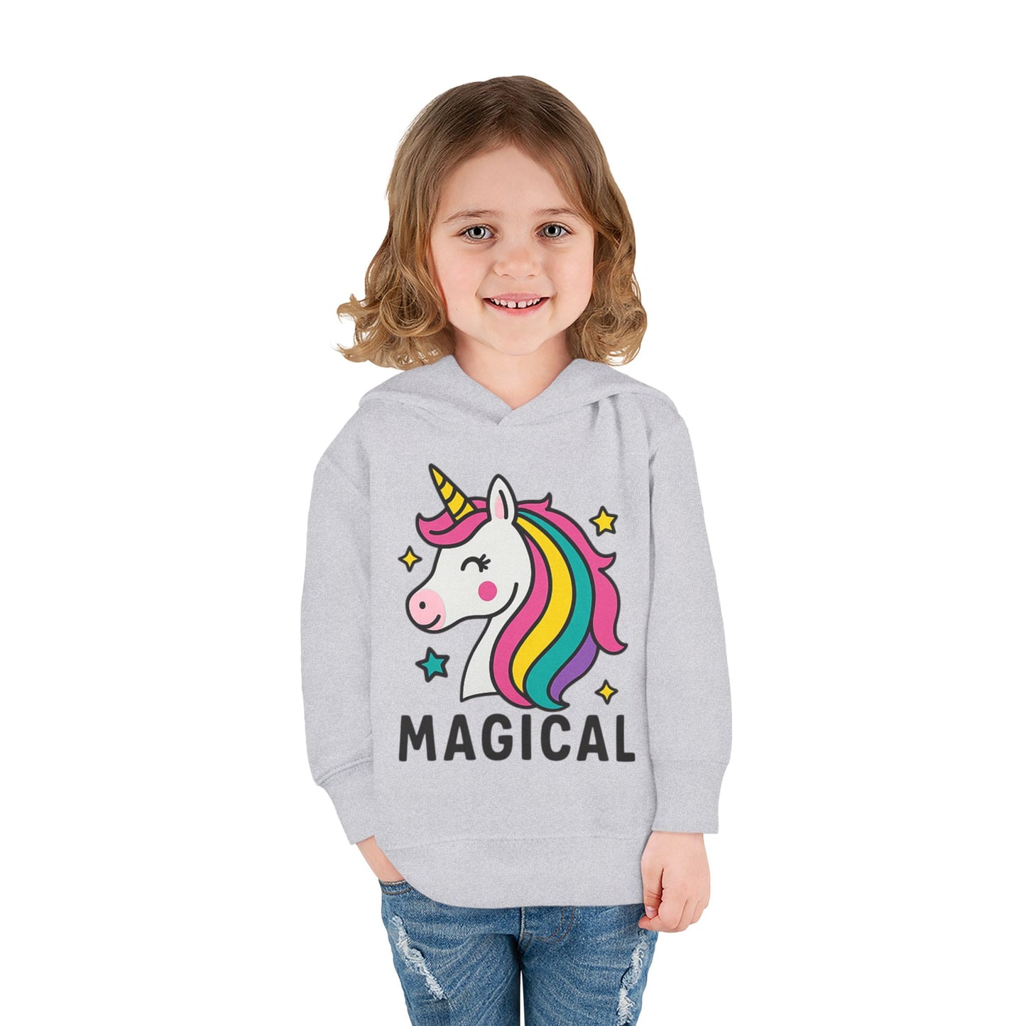 🦄 Magical Unicorn Toddler Fleece Hoodie Cozy & Cute Pullover for Toddlers | Perfect for Birthdays, School Days & Magical Moments