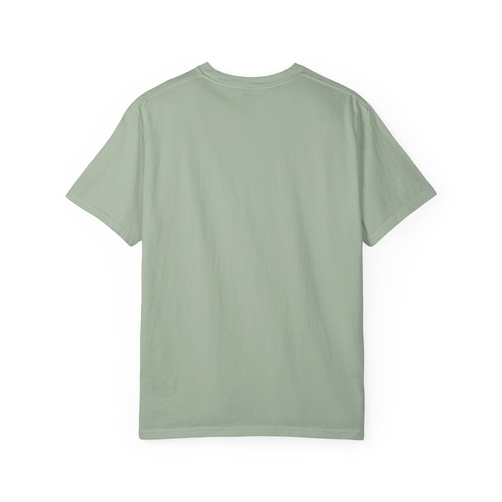 Futuristic Metal Emblem Graphic T‑Shirt