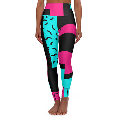 Electric Bloom High Waisted Leggings