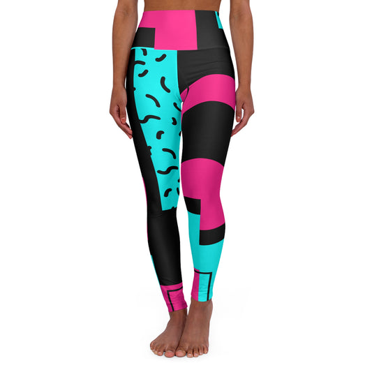 Electric Bloom High Waisted Leggings