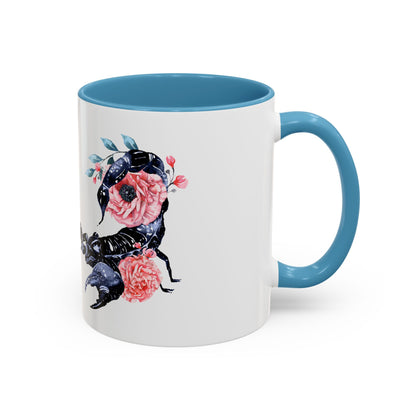 “Scorpio Bloom” Floral Accent Coffee Mug