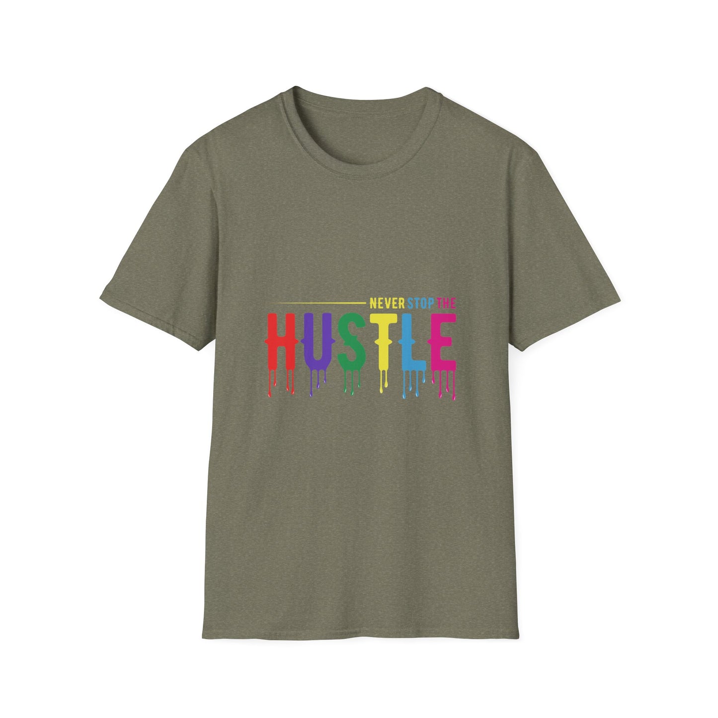 Colorful Hustle Tee – Soft T-Shirt for Entrepreneurs