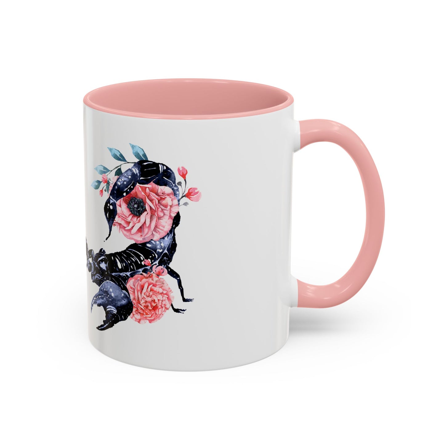 “Scorpio Bloom” Floral Accent Coffee Mug