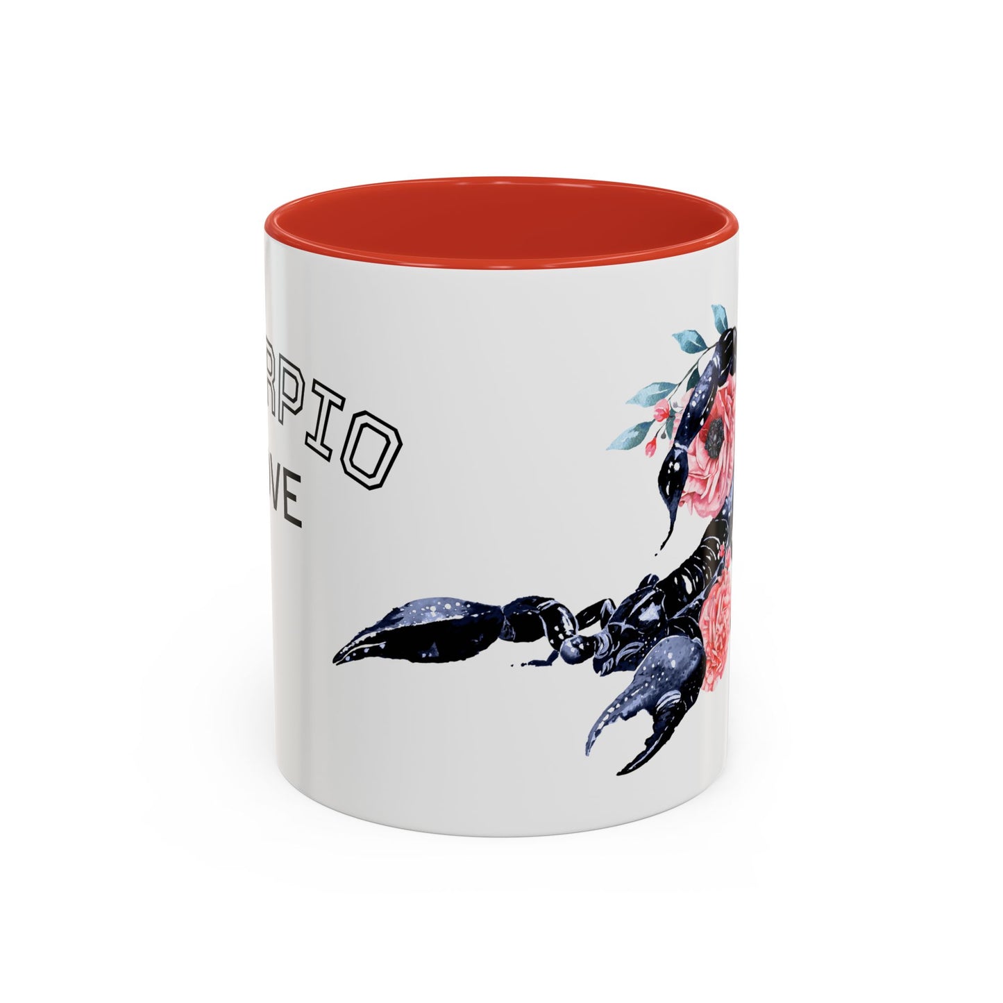 “Scorpio Bloom” Floral Accent Coffee Mug