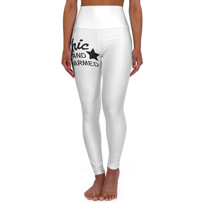 Chic & Charmed Flow Set — High-Waisted Yoga Leggings & Spaghetti Strap Tank