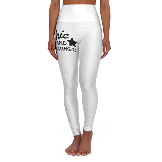 Chic & Charmed Flow Set — High-Waisted Yoga Leggings & Spaghetti Strap Tank