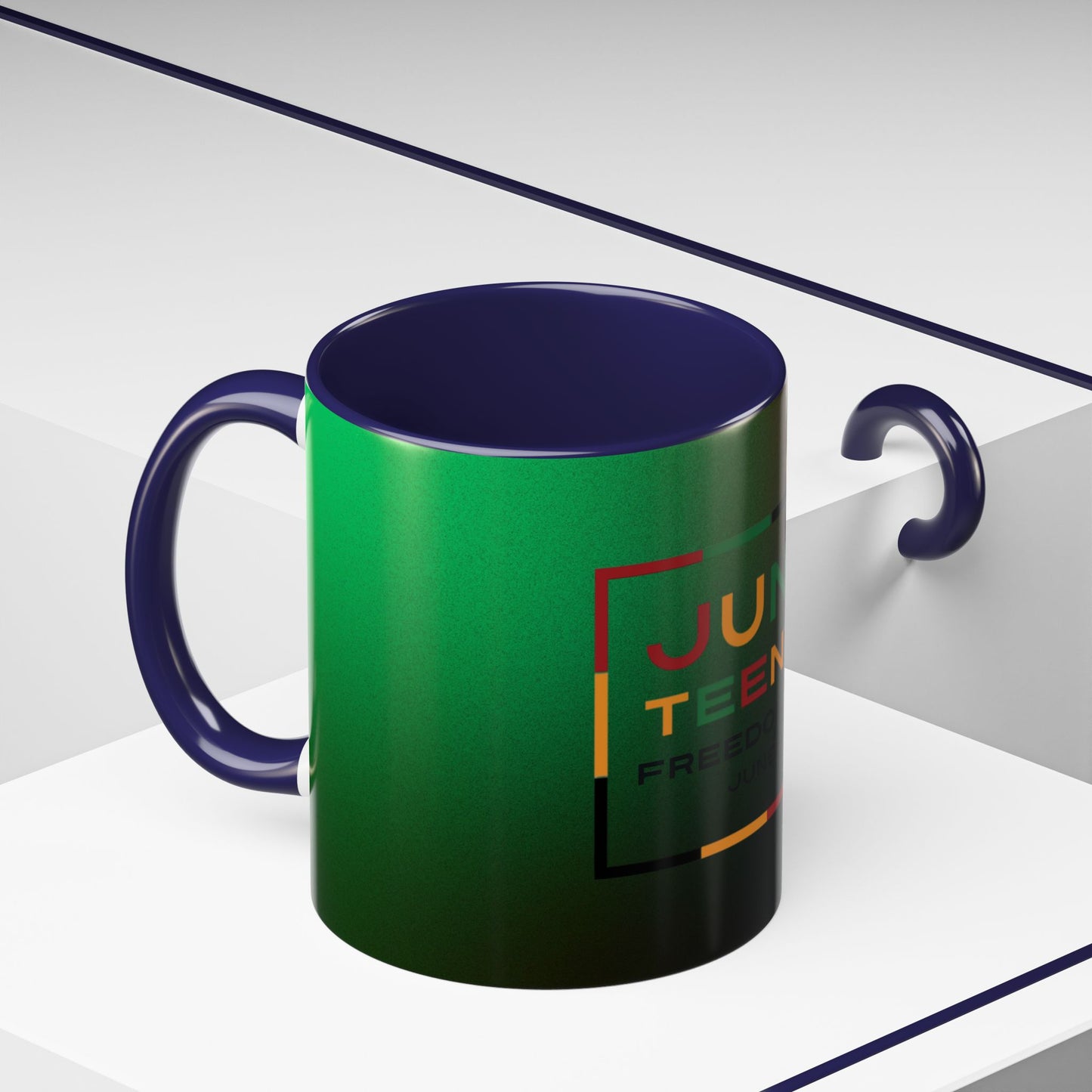 Juneteenth Accent Coffee Mug - Celebrate Freedom, Gift for Black History Month, Unique Housewarming Gift, Colorful Mug for All Occasions