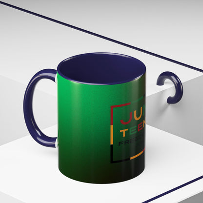 Juneteenth Accent Coffee Mug - Celebrate Freedom, Gift for Black History Month, Unique Housewarming Gift, Colorful Mug for All Occasions