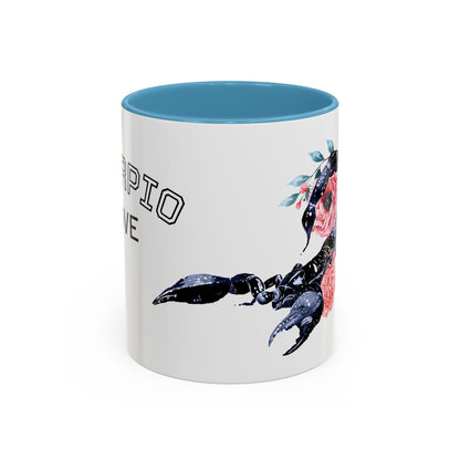 “Scorpio Bloom” Floral Accent Coffee Mug