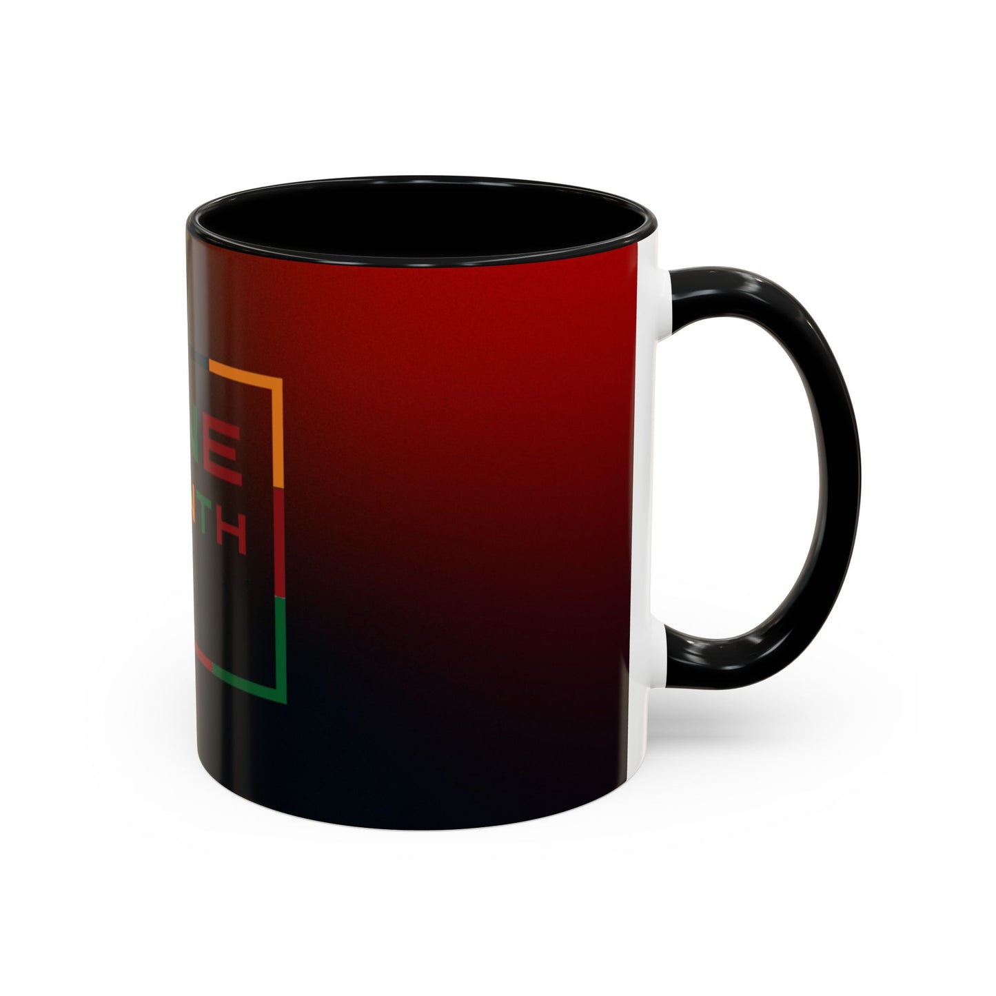 Juneteenth Accent Coffee Mug - Celebrate Freedom, Gift for Black History Month, Unique Housewarming Gift, Colorful Mug for All Occasions