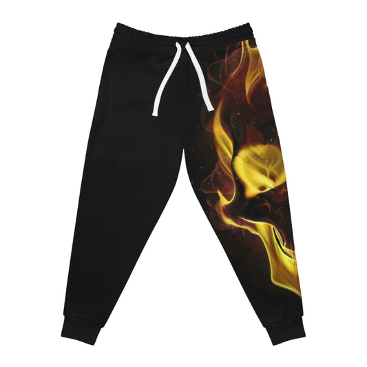 🔥 Fiery Skull Athletic Joggers – Where Bold Design Meets Everyday Drive