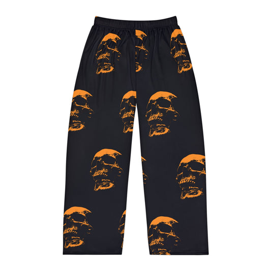 💀 Skull Print Men’s Pajama Pants – Bold Comfort for Laid-Back Days