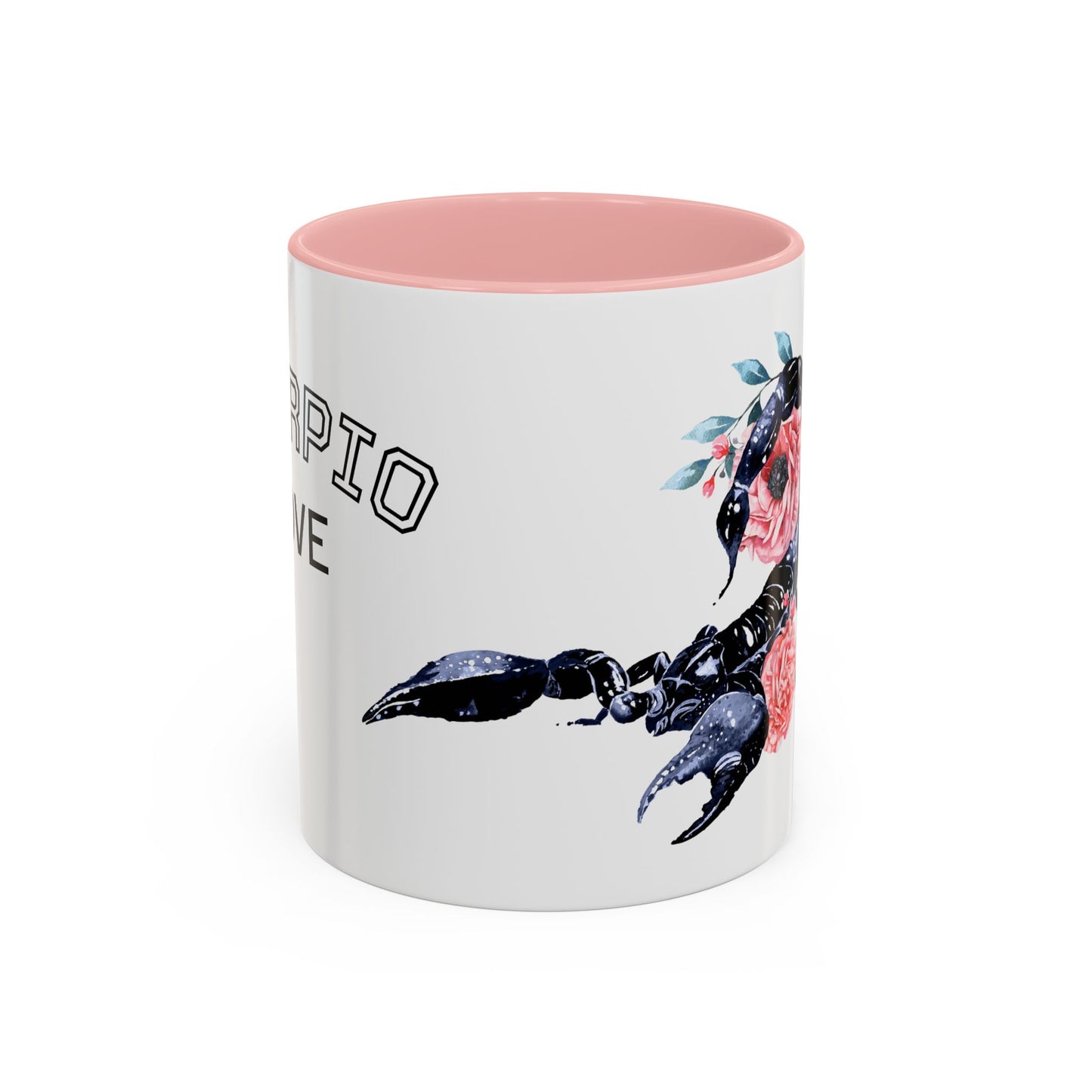 “Scorpio Bloom” Floral Accent Coffee Mug