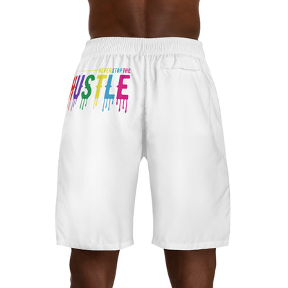 Colorful Hustle Men’s Jogger Shorts | Vibrant Summer Activewear, Gym & Casual Comfort