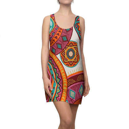 Colorful Boho Racerback Dress — Summer Festivals, Beach Days & Resort Style