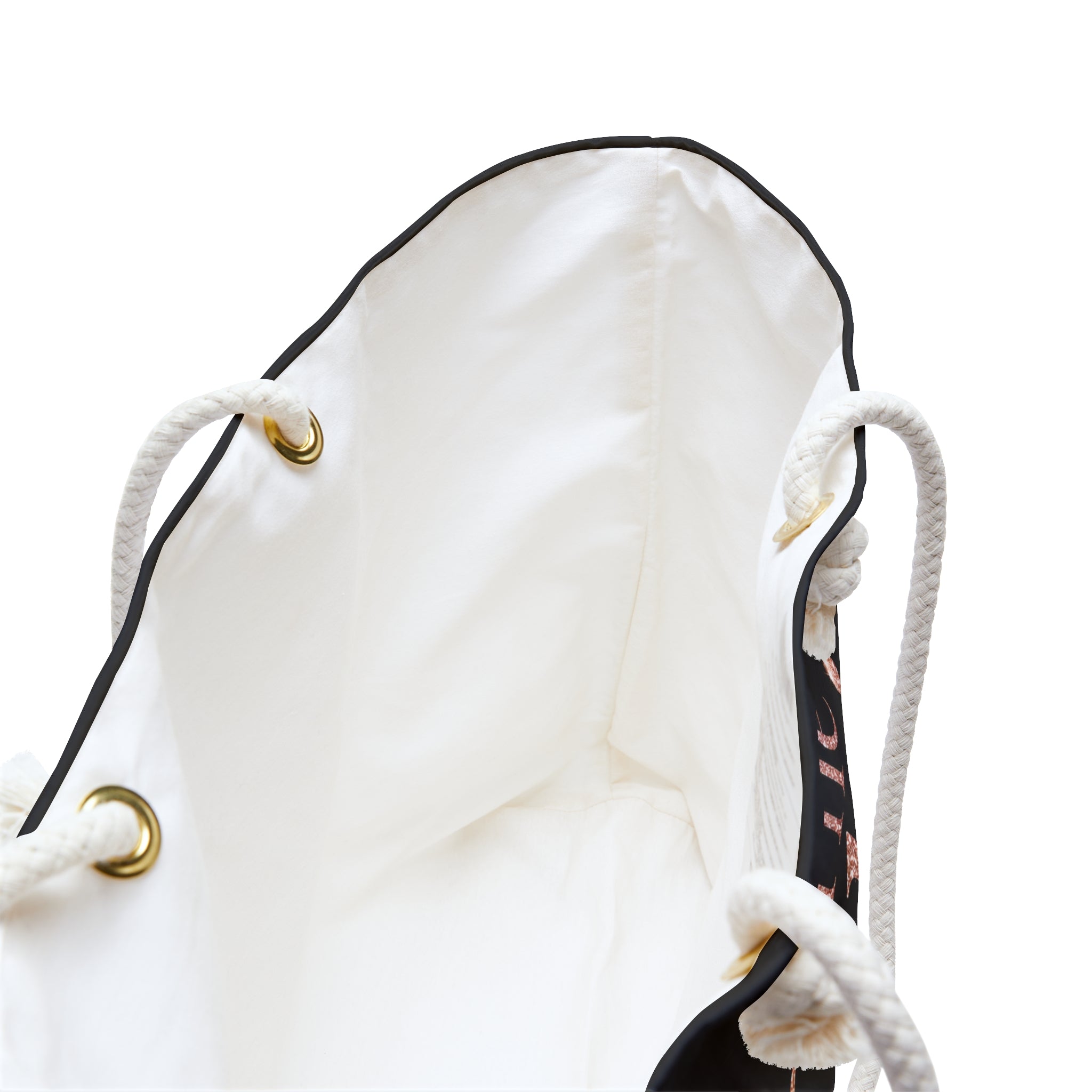 Chic Co. Black and Rose Gold Weekender Bag —Travel Tote