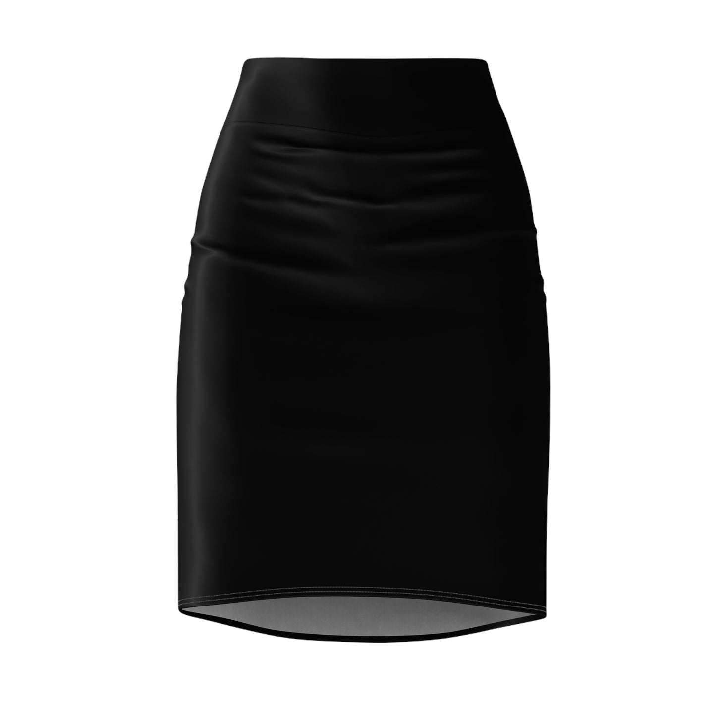 "Chic Control" Solid Black Pencil Skirt – Sleek, Confident, Timeless