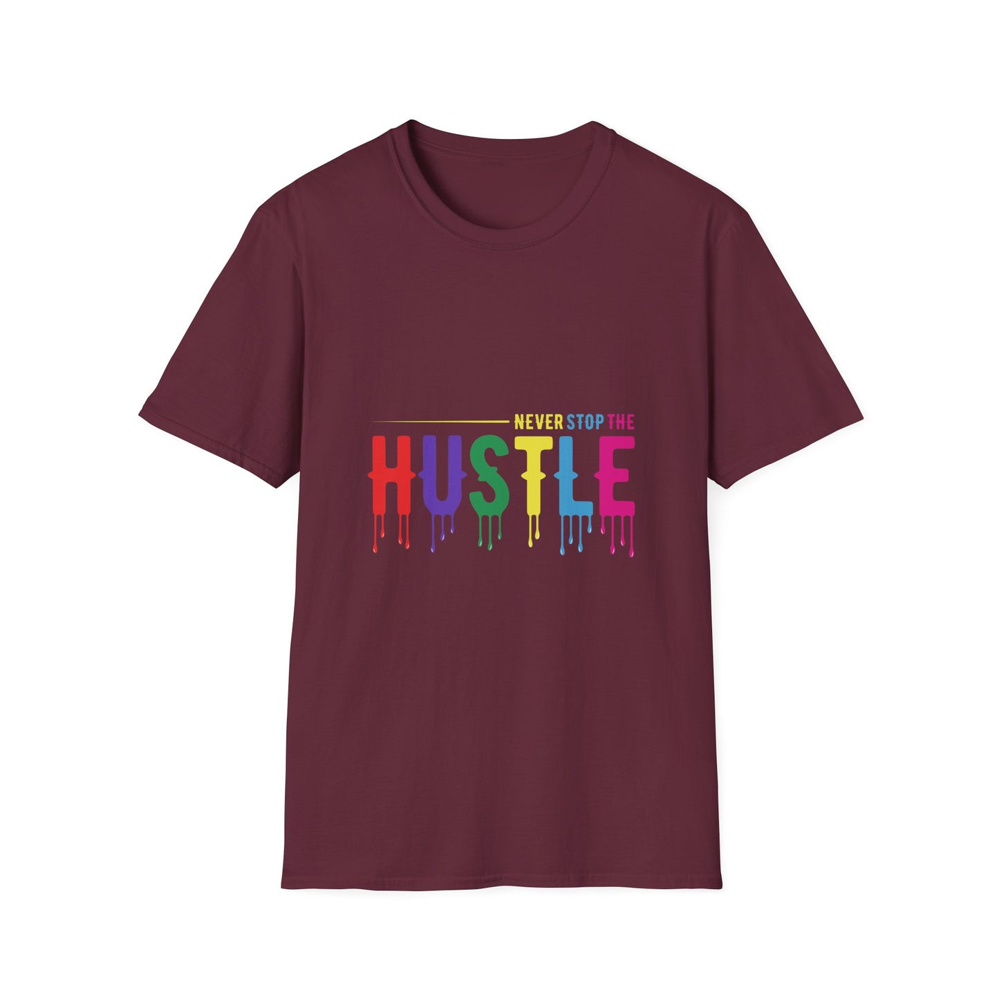 Colorful Hustle Tee – Soft T-Shirt for Entrepreneurs