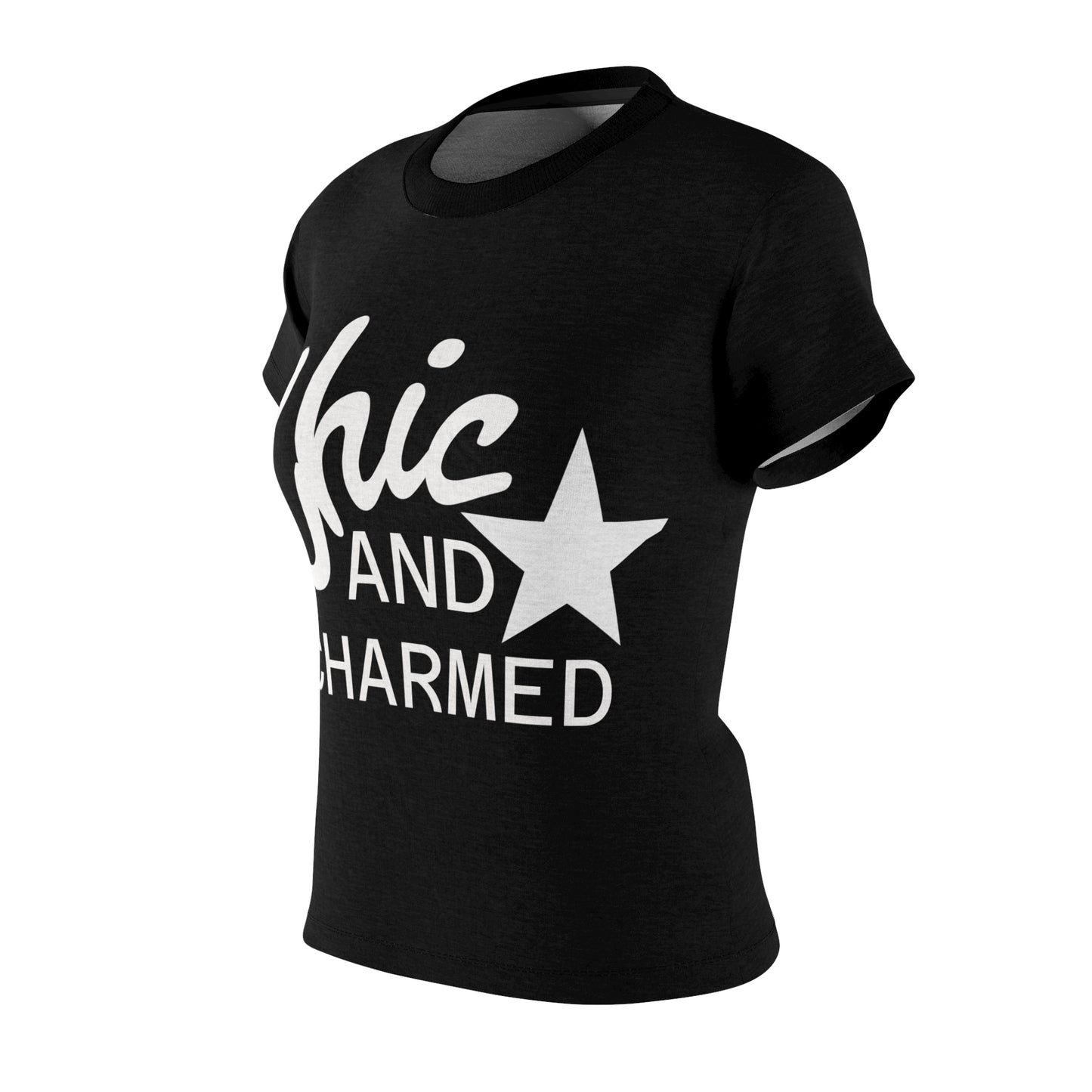 Chic & Charmed Women's Graphic Tee – Everyday Style with a Bold Twist