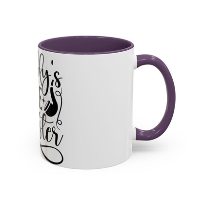 Daddy's Little Monster Coffee Mug | Funny Gift for Dads, Father’s Day Mug, Baby Shower Surprise, Family Drinkware