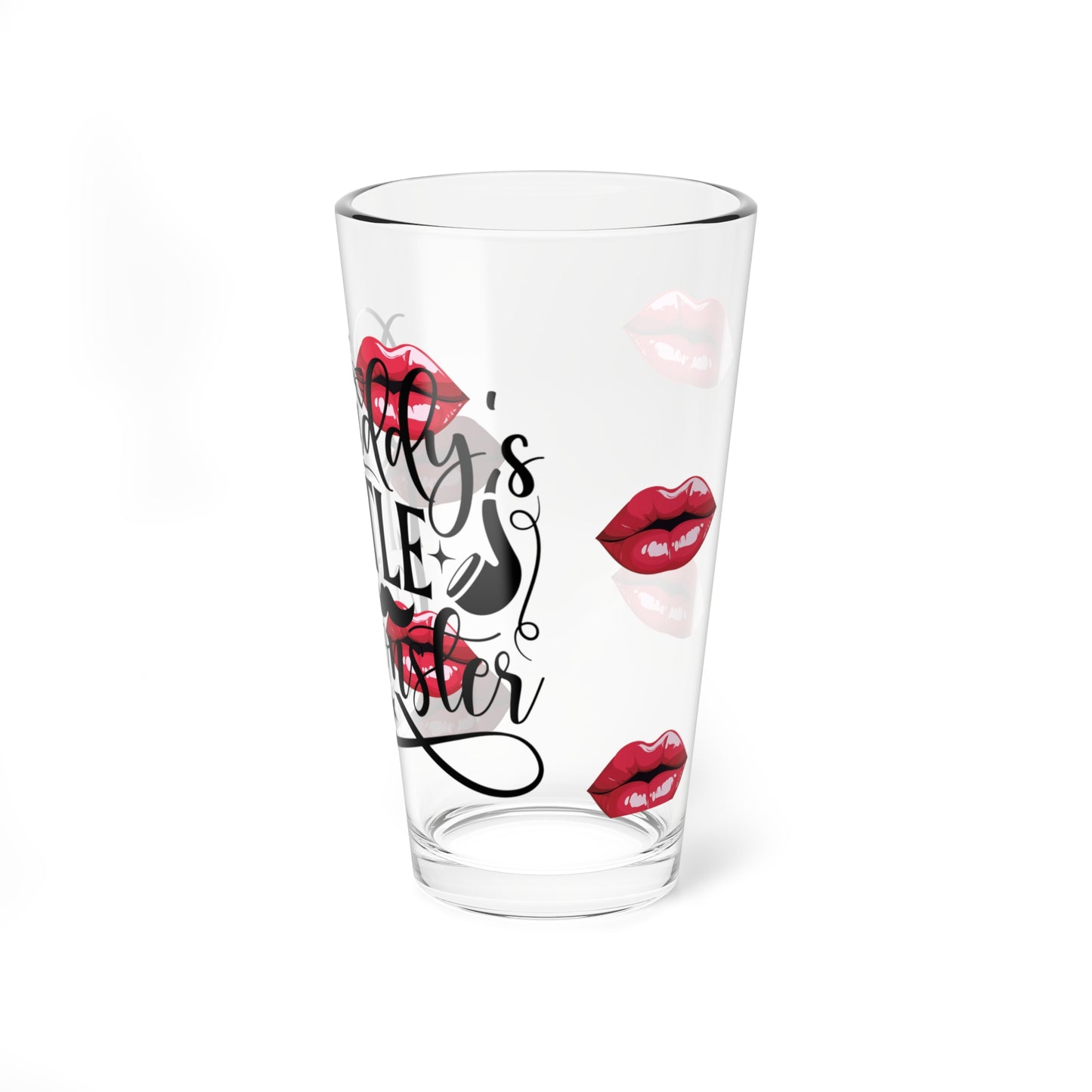 Daddy's Little Monster Mixing Glass | 16oz Barware for Parties, Gifts, and Home Entertaining